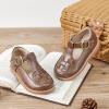 imageFlaryzone Toddler Little Girl Mary Jane School Uniform Oxfords Flat Dress ShoesFr386brown