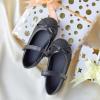 imageFlaryzone ToddlerLittle Girls Ballerina Flat Mary Jane Princess Dress Shoes  Wedding School PartyBlackflr108