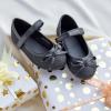 imageFlaryzone ToddlerLittle Girls Ballerina Flat Mary Jane Princess Dress Shoes  Wedding School PartyBlackflr108