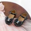 imageFlaryzone ToddlerLittle Girls Ballerina Flat Mary Jane Princess Dress Shoes  Wedding School PartyBlackfm16