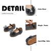 imageFlaryzone ToddlerLittle Girls Ballerina Flat Mary Jane Princess Dress Shoes  Wedding School PartyBlackfm16