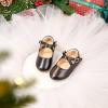 imageFlaryzone ToddlerLittle Girls Ballerina Flat Mary Jane Princess Dress Shoes  Wedding School PartyBlackfr11