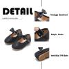 imageFlaryzone ToddlerLittle Girls Ballerina Flat Mary Jane Princess Dress Shoes  Wedding School PartyBlackfr17