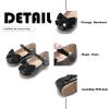 imageFlaryzone ToddlerLittle Girls Ballerina Flat Mary Jane Princess Dress Shoes  Wedding School PartyBlackfr18