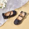 imageFlaryzone ToddlerLittle Girls Ballerina Flat Mary Jane Princess Dress Shoes  Wedding School PartyBlackfr19