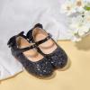 imageFlaryzone ToddlerLittle Girls Ballerina Flat Mary Jane Princess Dress Shoes  Wedding School PartyBlackfr19