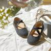 imageFlaryzone ToddlerLittle Girls Ballerina Flat Mary Jane Princess Dress Shoes  Wedding School PartyBlackfr22