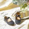 imageFlaryzone ToddlerLittle Girls Ballerina Flat Mary Jane Princess Dress Shoes  Wedding School PartyBlackfr22