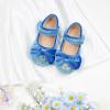 imageFlaryzone ToddlerLittle Girls Ballerina Flat Mary Jane Princess Dress Shoes  Wedding School PartyBluefm14