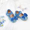 imageFlaryzone ToddlerLittle Girls Ballerina Flat Mary Jane Princess Dress Shoes  Wedding School PartyBluefm14