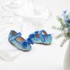 imageFlaryzone ToddlerLittle Girls Ballerina Flat Mary Jane Princess Dress Shoes  Wedding School PartyBluefm14