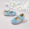 imageFlaryzone ToddlerLittle Girls Ballerina Flat Mary Jane Princess Dress Shoes  Wedding School PartyBluefm19