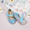 imageFlaryzone ToddlerLittle Girls Ballerina Flat Mary Jane Princess Dress Shoes  Wedding School PartyBluefm19