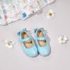 imageFlaryzone ToddlerLittle Girls Ballerina Flat Mary Jane Princess Dress Shoes  Wedding School PartyBluefr19