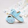 imageFlaryzone ToddlerLittle Girls Ballerina Flat Mary Jane Princess Dress Shoes  Wedding School PartyBluefr19
