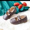 imageFlaryzone ToddlerLittle Girls Ballerina Flat Mary Jane Princess Dress Shoes  Wedding School PartyBrownfr381