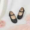 imageFlaryzone ToddlerLittle Girls Ballerina Flat Mary Jane Princess Dress Shoes  Wedding School PartyGlitter Blackfh26