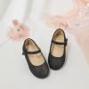 imageFlaryzone ToddlerLittle Girls Ballerina Flat Mary Jane Princess Dress Shoes  Wedding School PartyGlitter Blackfh26