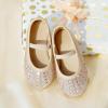 imageFlaryzone ToddlerLittle Girls Ballerina Flat Mary Jane Princess Dress Shoes  Wedding School PartyGoldfh22