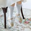 imageFlaryzone ToddlerLittle Girls Ballerina Flat Mary Jane Princess Dress Shoes  Wedding School PartyGoldfm16