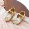 imageFlaryzone ToddlerLittle Girls Ballerina Flat Mary Jane Princess Dress Shoes  Wedding School PartyGoldfm16