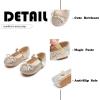 imageFlaryzone ToddlerLittle Girls Ballerina Flat Mary Jane Princess Dress Shoes  Wedding School PartyGoldfm19