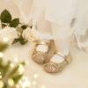 imageFlaryzone ToddlerLittle Girls Ballerina Flat Mary Jane Princess Dress Shoes  Wedding School PartyGoldfm19