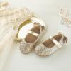 imageFlaryzone ToddlerLittle Girls Ballerina Flat Mary Jane Princess Dress Shoes  Wedding School PartyGoldfm20