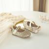imageFlaryzone ToddlerLittle Girls Ballerina Flat Mary Jane Princess Dress Shoes  Wedding School PartyGoldfm20