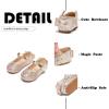 imageFlaryzone ToddlerLittle Girls Ballerina Flat Mary Jane Princess Dress Shoes  Wedding School PartyGoldfm20