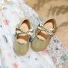 imageFlaryzone ToddlerLittle Girls Ballerina Flat Mary Jane Princess Dress Shoes  Wedding School PartyGoldfr17