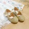 imageFlaryzone ToddlerLittle Girls Ballerina Flat Mary Jane Princess Dress Shoes  Wedding School PartyGoldfr17