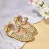 imageFlaryzone ToddlerLittle Girls Ballerina Flat Mary Jane Princess Dress Shoes  Wedding School PartyGoldfr19