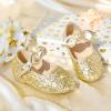 imageFlaryzone ToddlerLittle Girls Ballerina Flat Mary Jane Princess Dress Shoes  Wedding School PartyGoldfr28