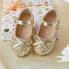 imageFlaryzone ToddlerLittle Girls Ballerina Flat Mary Jane Princess Dress Shoes  Wedding School PartyGoldfr29