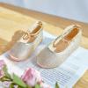 imageFlaryzone ToddlerLittle Girls Ballerina Flat Mary Jane Princess Dress Shoes  Wedding School PartyGoldfr321