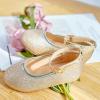imageFlaryzone ToddlerLittle Girls Ballerina Flat Mary Jane Princess Dress Shoes  Wedding School PartyGoldfr321