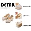 imageFlaryzone ToddlerLittle Girls Ballerina Flat Mary Jane Princess Dress Shoes  Wedding School PartyGoldfr321