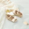 imageFlaryzone ToddlerLittle Girls Ballerina Flat Mary Jane Princess Dress Shoes  Wedding School PartyGoldfr385