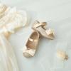 imageFlaryzone ToddlerLittle Girls Ballerina Flat Mary Jane Princess Dress Shoes  Wedding School PartyGoldfr385