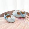 imageFlaryzone ToddlerLittle Girls Ballerina Flat Mary Jane Princess Dress Shoes  Wedding School PartyLight Bluefm16