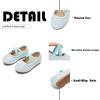 imageFlaryzone ToddlerLittle Girls Ballerina Flat Mary Jane Princess Dress Shoes  Wedding School PartyLight Bluefm21