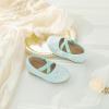 imageFlaryzone ToddlerLittle Girls Ballerina Flat Mary Jane Princess Dress Shoes  Wedding School PartyLight Bluefm21