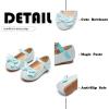 imageFlaryzone ToddlerLittle Girls Ballerina Flat Mary Jane Princess Dress Shoes  Wedding School PartyLight Bluefr385