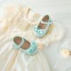 imageFlaryzone ToddlerLittle Girls Ballerina Flat Mary Jane Princess Dress Shoes  Wedding School PartyLight Bluefr385