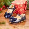 imageFlaryzone ToddlerLittle Girls Ballerina Flat Mary Jane Princess Dress Shoes  Wedding School PartyNavyfr18