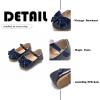imageFlaryzone ToddlerLittle Girls Ballerina Flat Mary Jane Princess Dress Shoes  Wedding School PartyNavyfr18