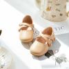 imageFlaryzone ToddlerLittle Girls Ballerina Flat Mary Jane Princess Dress Shoes  Wedding School PartyNudefr381