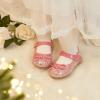 imageFlaryzone ToddlerLittle Girls Ballerina Flat Mary Jane Princess Dress Shoes  Wedding School PartyPinkfm19