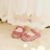 imageFlaryzone ToddlerLittle Girls Ballerina Flat Mary Jane Princess Dress Shoes  Wedding School PartyPinkfm19